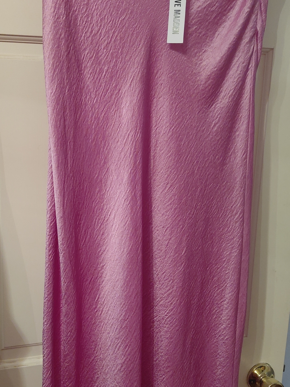 NWT. Steve Madden Orchid Satin Maxi Skirt